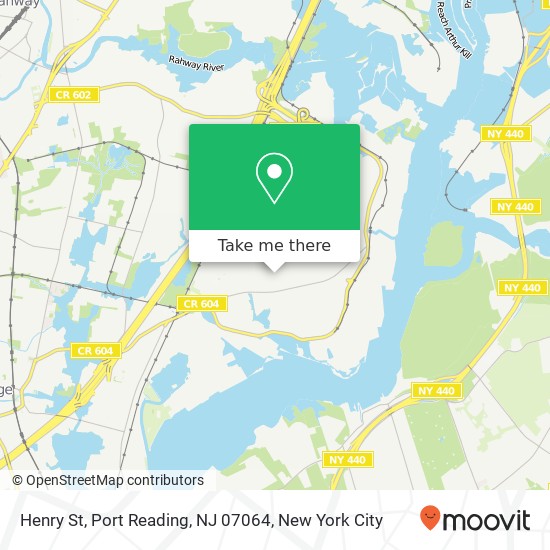 Henry St, Port Reading, NJ 07064 map