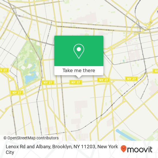 Mapa de Lenox Rd and Albany, Brooklyn, NY 11203