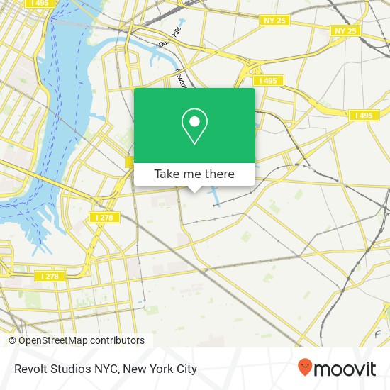 Revolt Studios NYC map