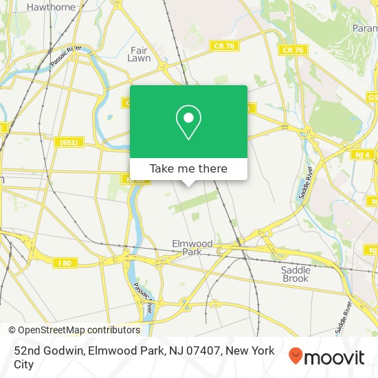 52nd Godwin, Elmwood Park, NJ 07407 map