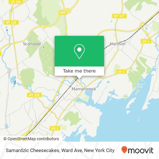 Mapa de Samardzic Cheesecakes, Ward Ave