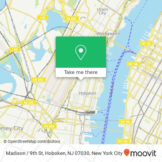 Madison / 9th St, Hoboken, NJ 07030 map