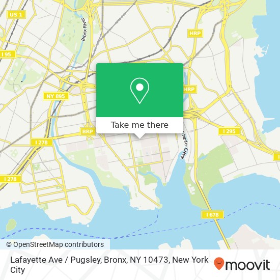 Lafayette Ave / Pugsley, Bronx, NY 10473 map