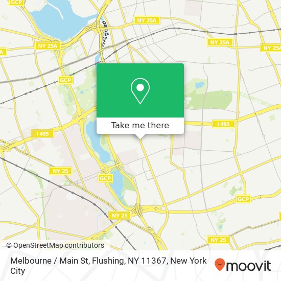Melbourne / Main St, Flushing, NY 11367 map