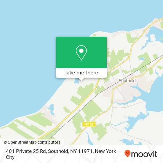 401 Private 25 Rd, Southold, NY 11971 map
