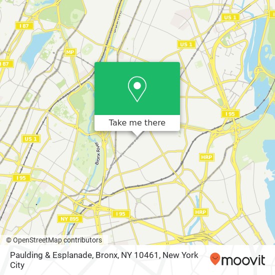 Paulding & Esplanade, Bronx, NY 10461 map