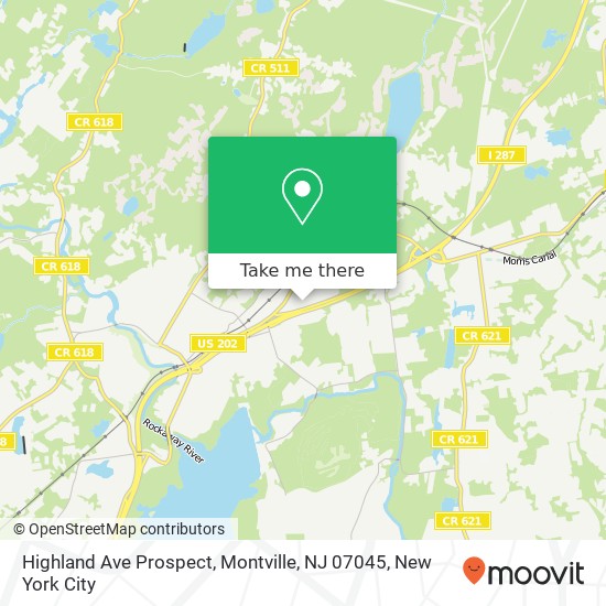 Highland Ave Prospect, Montville, NJ 07045 map