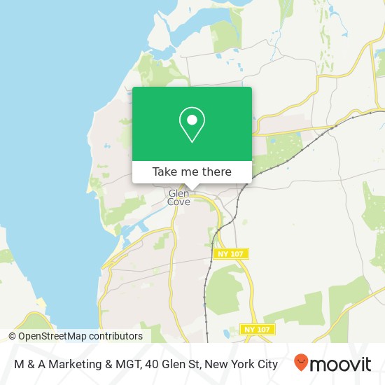 M & A Marketing & MGT, 40 Glen St map