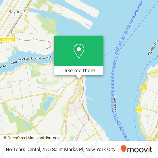 Mapa de No Tears Dental, 475 Saint Marks Pl