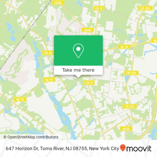 647 Horizon Dr, Toms River, NJ 08755 map
