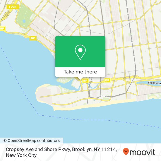 Cropsey Ave and Shore Pkwy, Brooklyn, NY 11214 map