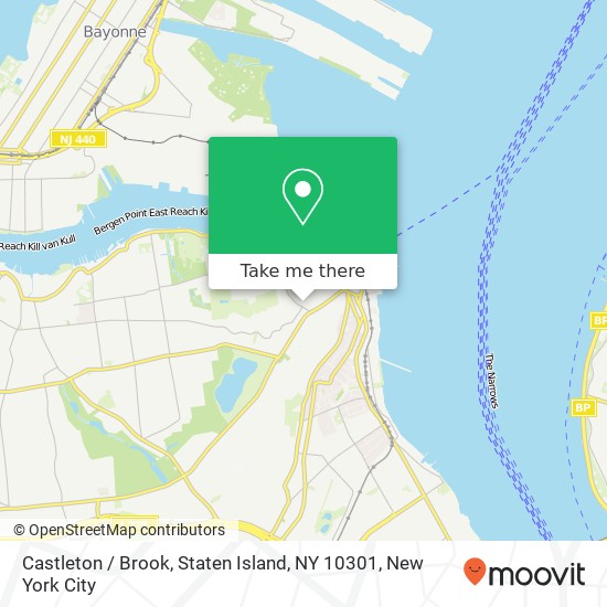 Castleton / Brook, Staten Island, NY 10301 map