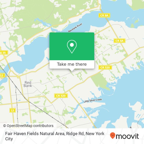 Mapa de Fair Haven Fields Natural Area, Ridge Rd