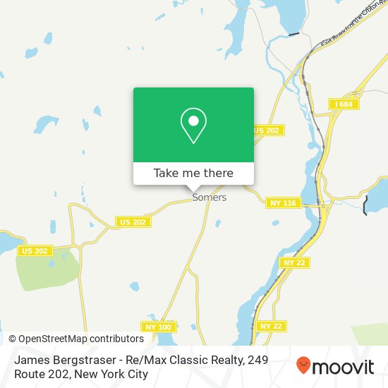 Mapa de James Bergstraser - Re / Max Classic Realty, 249 Route 202