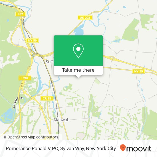 Pomerance Ronald V PC, Sylvan Way map