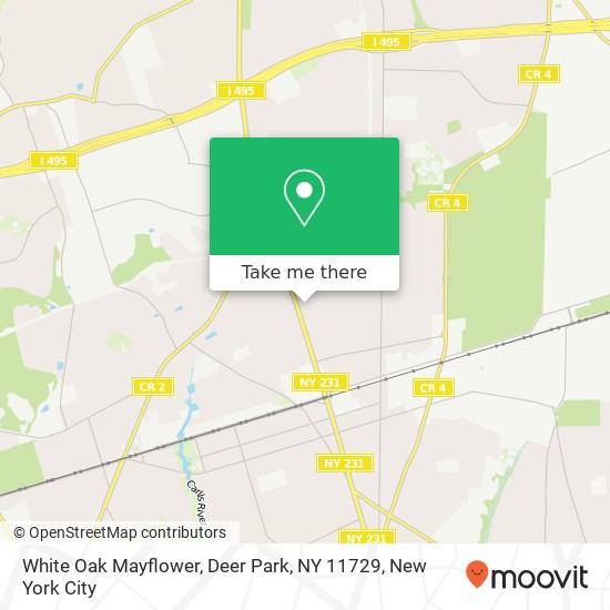 Mapa de White Oak Mayflower, Deer Park, NY 11729