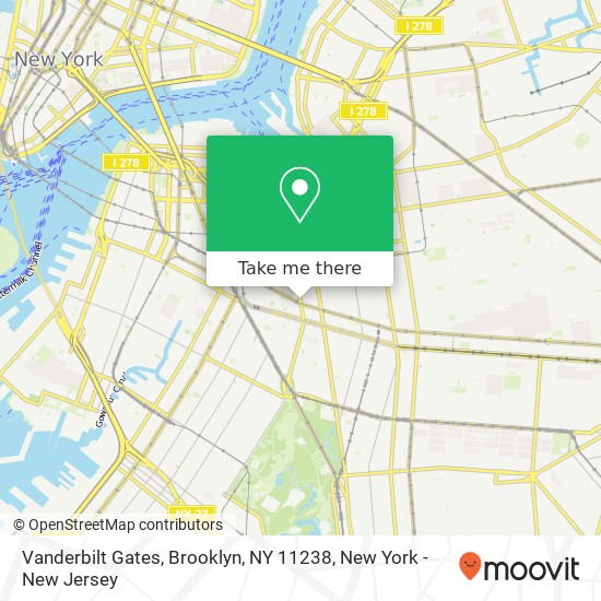 Vanderbilt Gates, Brooklyn, NY 11238 map