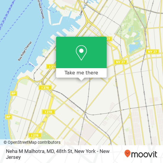 Mapa de Neha M Malhotra, MD, 48th St