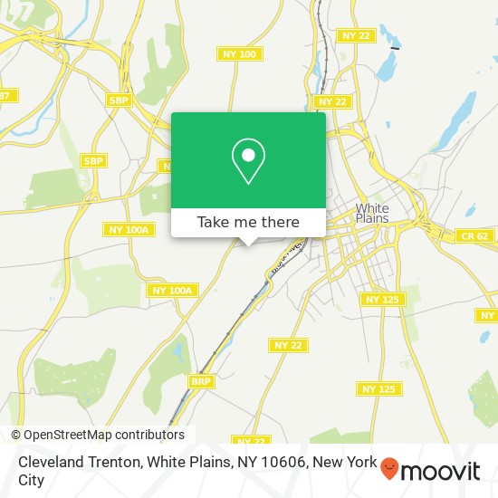 Mapa de Cleveland Trenton, White Plains, NY 10606