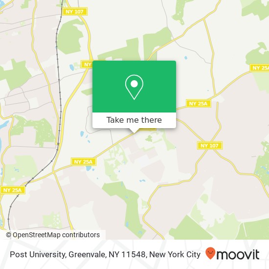 Post University, Greenvale, NY 11548 map