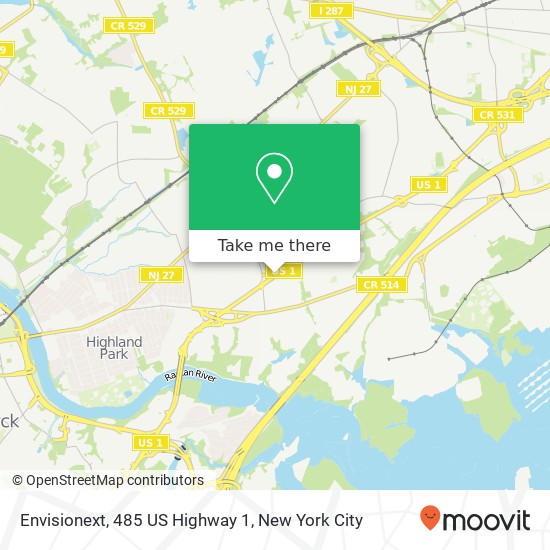 Envisionext, 485 US Highway 1 map