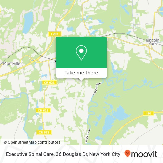 Mapa de Executive Spinal Care, 36 Douglas Dr