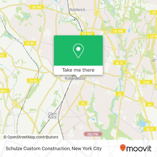 Schulze Custom Construction map