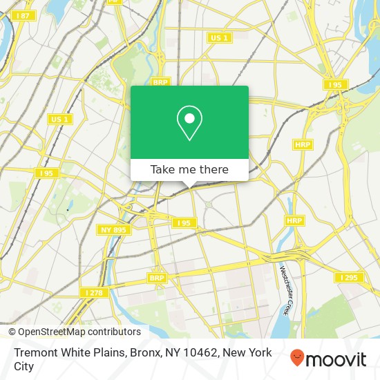 Tremont White Plains, Bronx, NY 10462 map