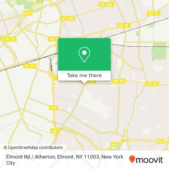 Mapa de Elmont Rd / Atherton, Elmont, NY 11003