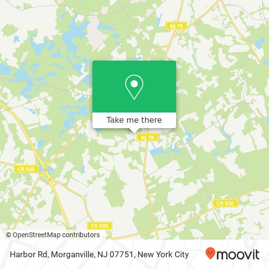 Mapa de Harbor Rd, Morganville, NJ 07751