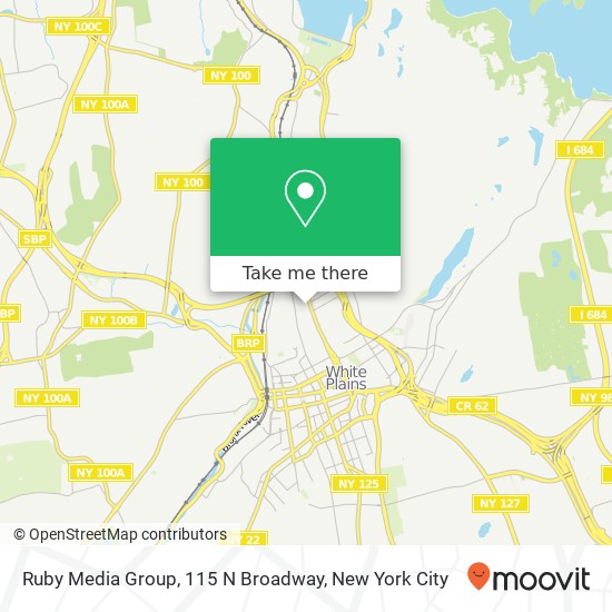 Mapa de Ruby Media Group, 115 N Broadway