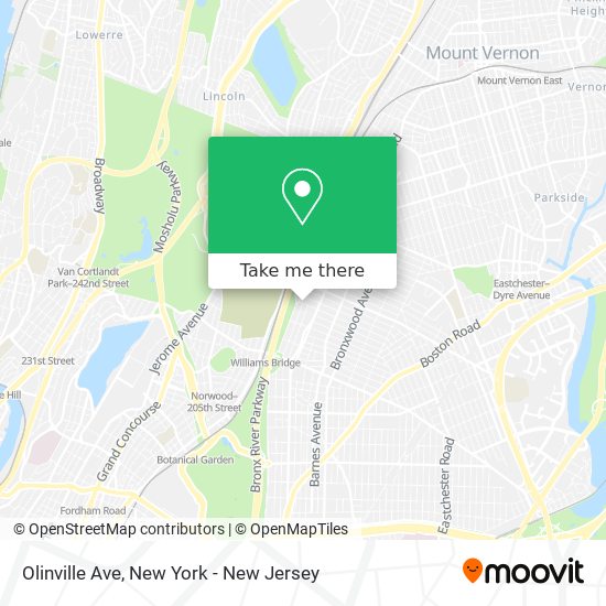 Mapa de Olinville Ave