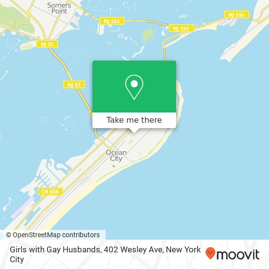 Mapa de Girls with Gay Husbands, 402 Wesley Ave