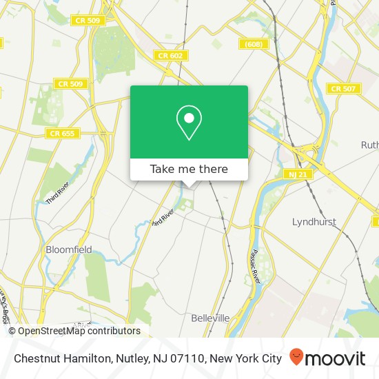 Chestnut Hamilton, Nutley, NJ 07110 map