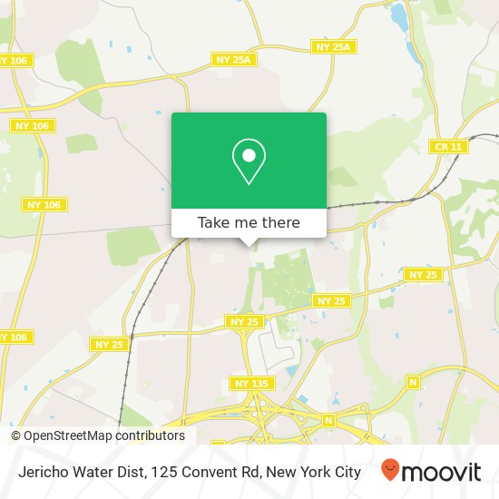 Mapa de Jericho Water Dist, 125 Convent Rd