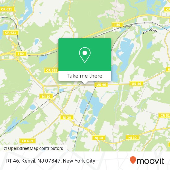 Mapa de RT-46, Kenvil, NJ 07847