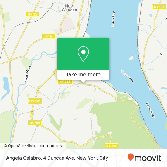 Mapa de Angela Calabro, 4 Duncan Ave