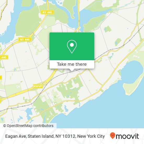 Mapa de Eagan Ave, Staten Island, NY 10312