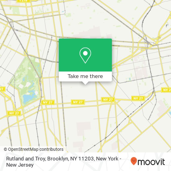 Mapa de Rutland and Troy, Brooklyn, NY 11203