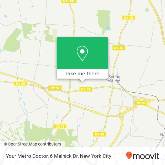 Mapa de Your Metro Doctor, 6 Melnick Dr