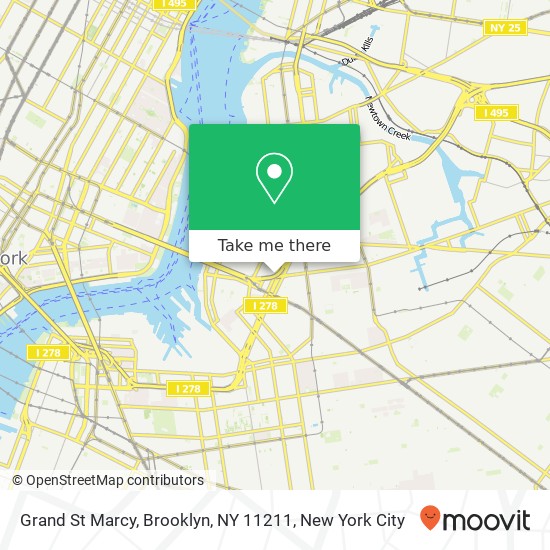 Grand St Marcy, Brooklyn, NY 11211 map