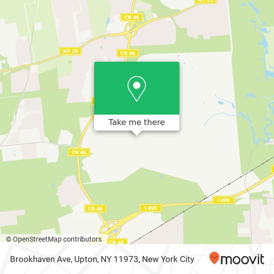 Mapa de Brookhaven Ave, Upton, NY 11973