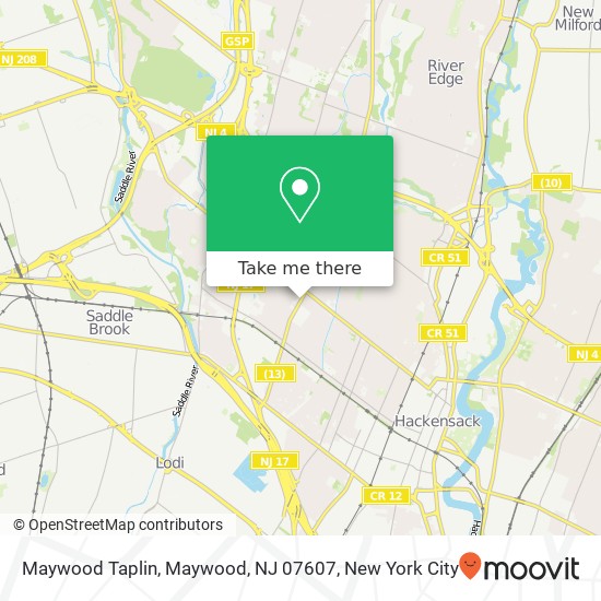 Maywood Taplin, Maywood, NJ 07607 map