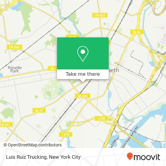 Luis Ruiz Trucking map