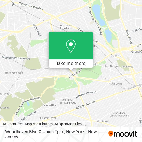 Mapa de Woodhaven Blvd & Union Tpke