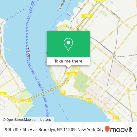 90th St / 5th Ave, Brooklyn, NY 11209 map