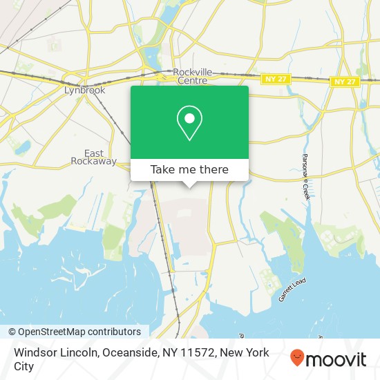 Mapa de Windsor Lincoln, Oceanside, NY 11572