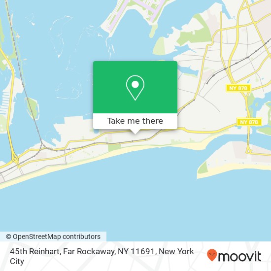 Mapa de 45th Reinhart, Far Rockaway, NY 11691