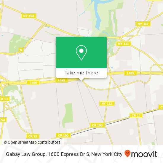 Gabay Law Group, 1600 Express Dr S map