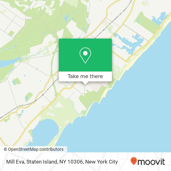 Mapa de Mill Eva, Staten Island, NY 10306